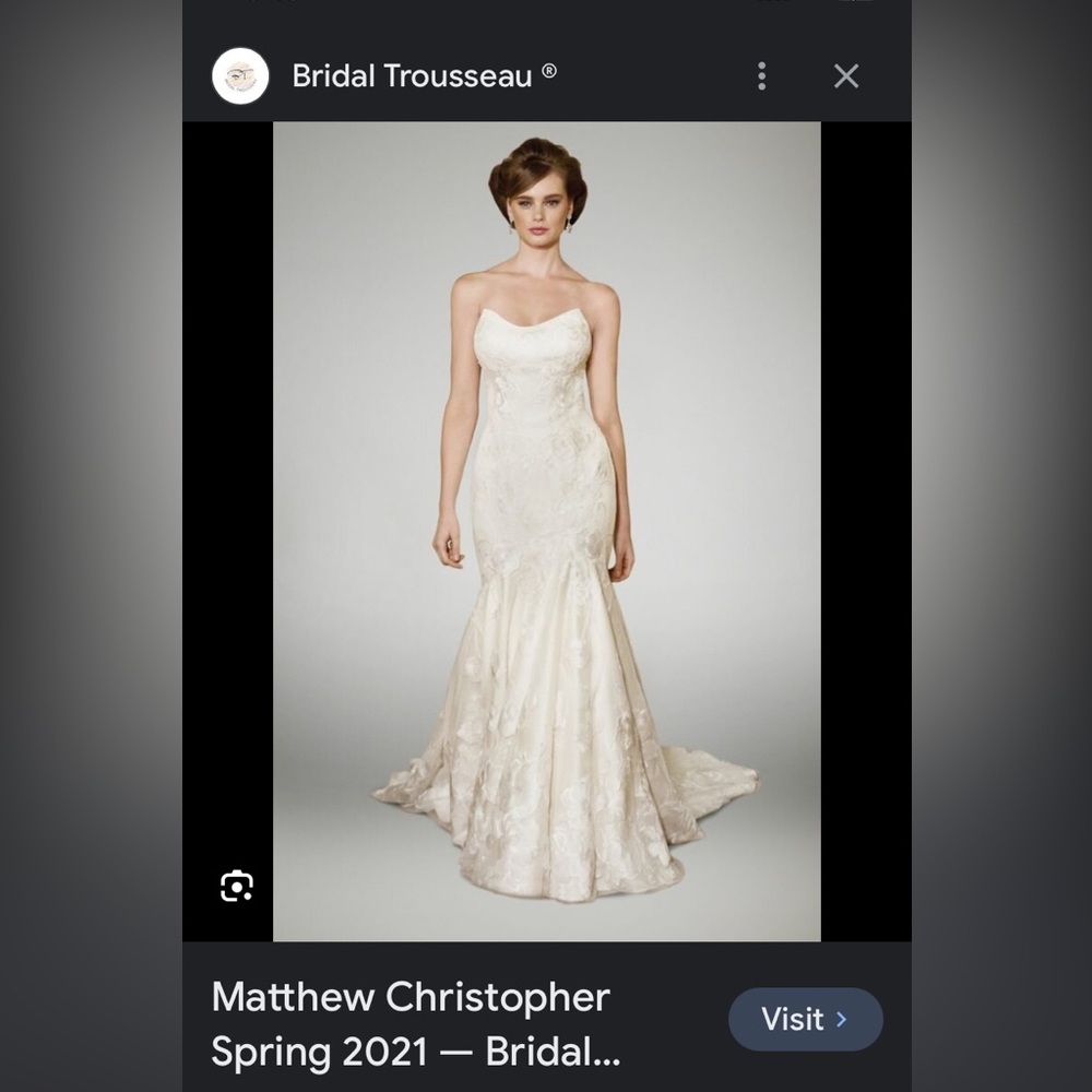 Matthew Christopher Heather Bridal Gown - Picture 2 of 14